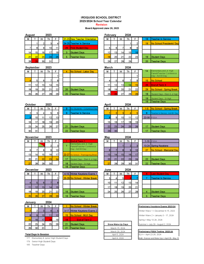 Revised 23.24 School Calendar